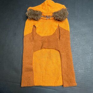 Star Wars Dog Costume Size Small Brown Ewok Sweater Hoodie Faux Fur Ears Winter
